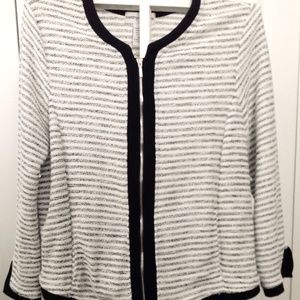 Cozy Striped Black and White Sweater